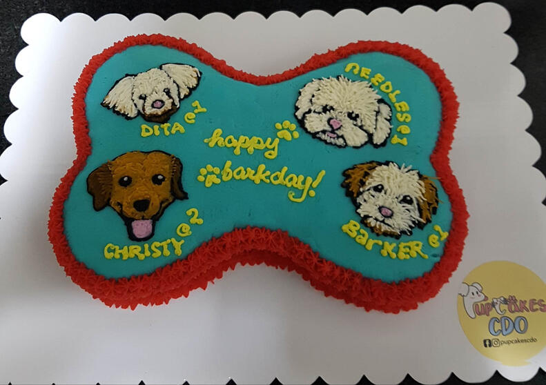 24cm bone cake with portrait